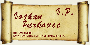 Vojkan Purković vizit kartica